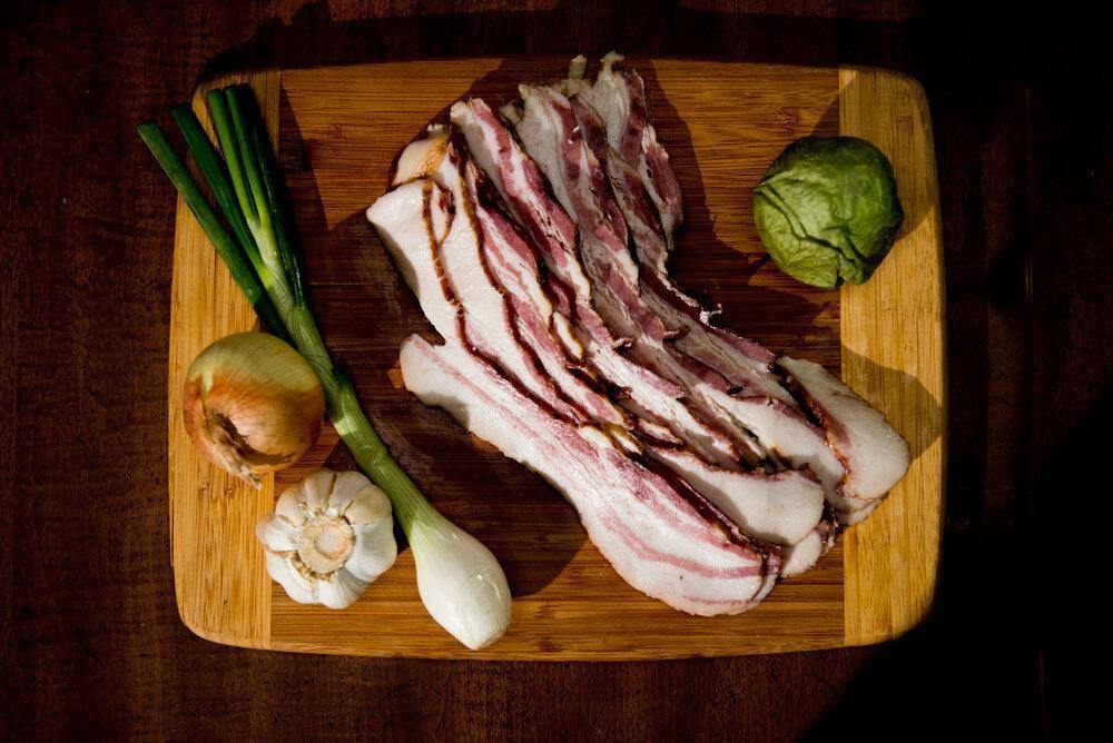 
                  
                    Mangalitsa Bacon - Acorn Bluff Farms
                  
                