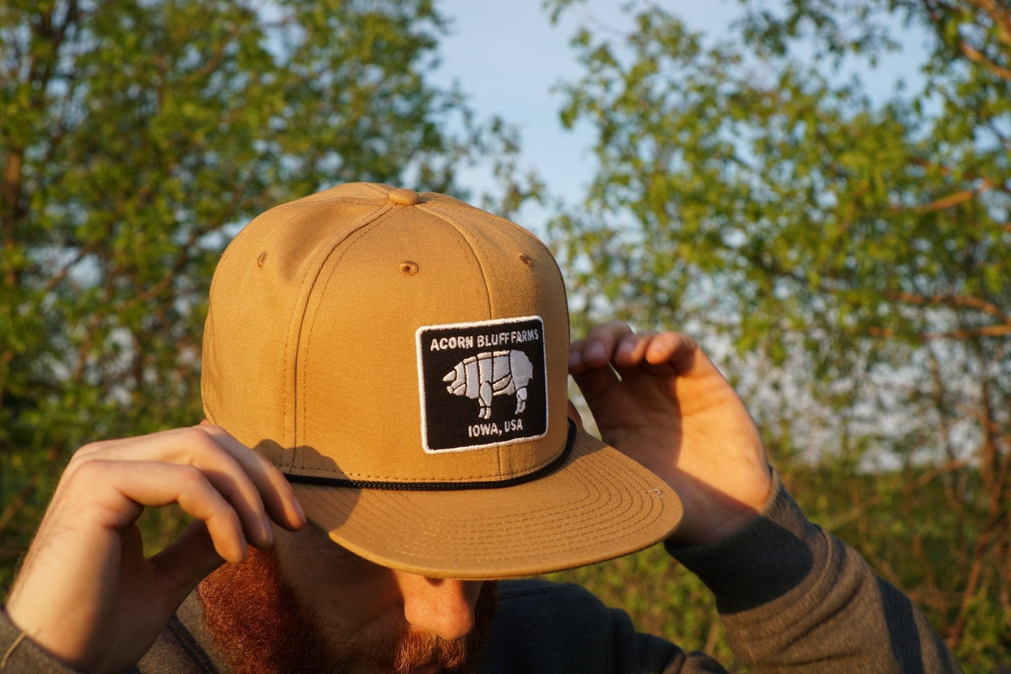 Solid Snapback Hat - Acorn Bluff Farms