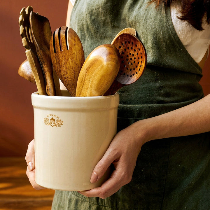 Stoneware 2 Quart Crock- FREE shipping. Made in America.