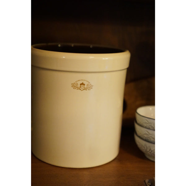 Vintage Brown Ceramic Stoneware Small Crock. Set Of 2
